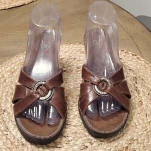 Ariat womans leather wedge, size 6